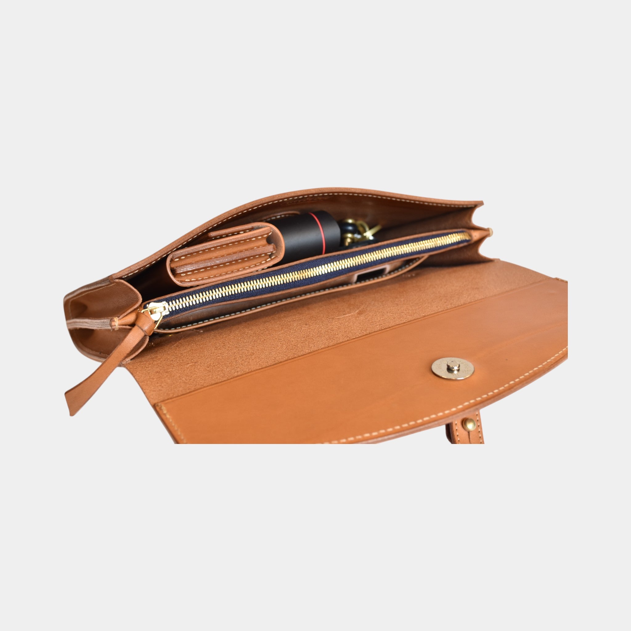 Tasche für Herren aus natur Leder