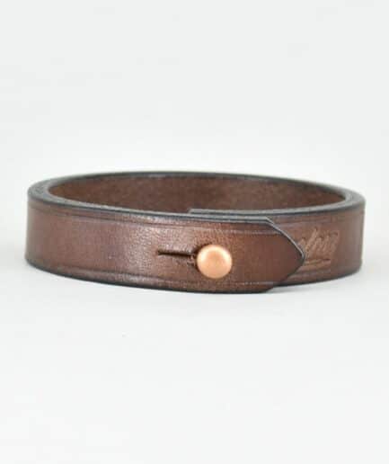 Lederarmband Braun bronze ledermanufaktur